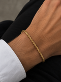✨ Bracciale Maglia Corda Dorato – Eleganza Senza Tempo acciai inossidabile