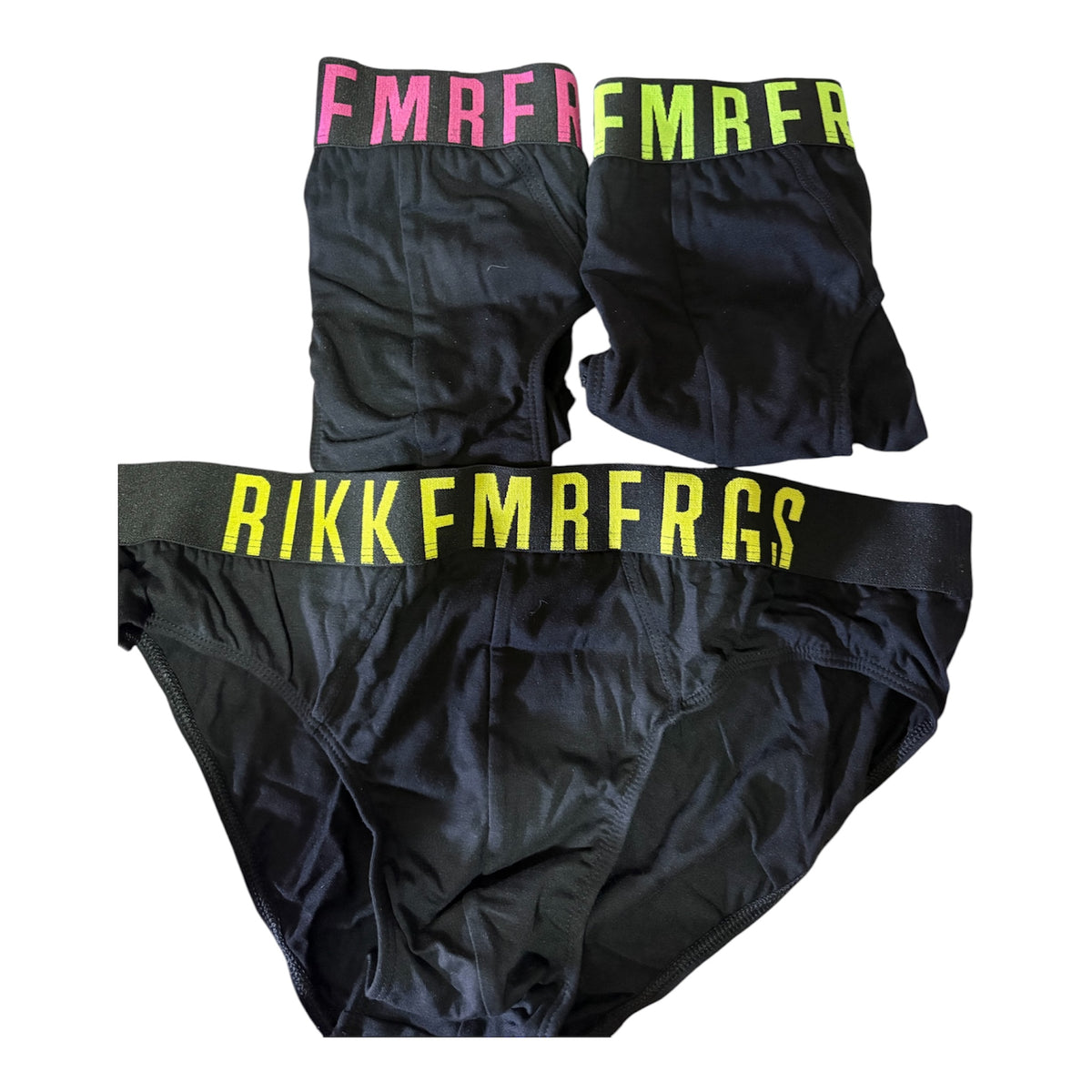 Set slip uomo Bikkembergs – 3 pezzi con logo colorato